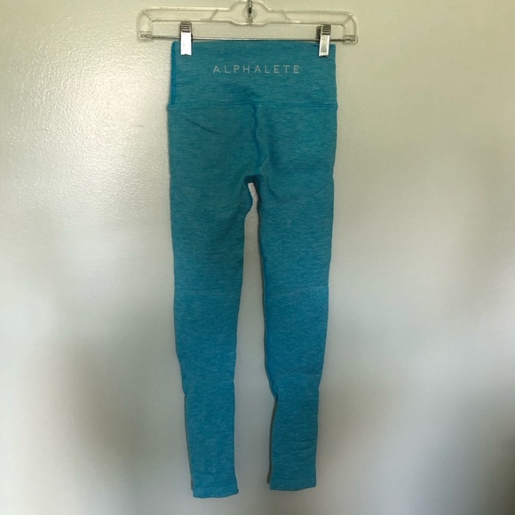 Alphalete Leggings Blue Compression XS - Picture 4 of 9